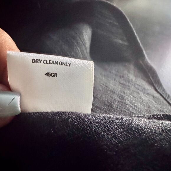 Eileen Fisher Black Linen Cotton Cami Tank Top XL – Minimalist Italian Fabric - Picture 8 of 8